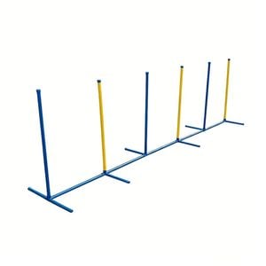 Yes4pets Portable Dog Puppy Training Practice Weave Poles Agility Post Set