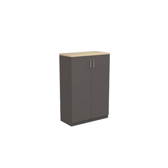Olg Ekosystem Cupboard New Oak With Charcoal W800mm X D400mm X H1200mm