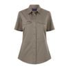 Citeco Khaki Womens Short Sleeve Shirt - Size 14