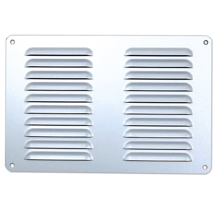 Haron 225 x 150mm Silver Aluminium Pressed Wall Vent
