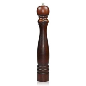 Pepper Mill 35 X 6cm Wooden Body With Zinc Alloy Grinder