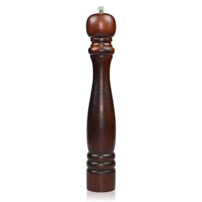 Pepper Mill 35 X 6cm Wooden Body With Zinc Alloy Grinder