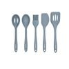 5pc Ladelle Craft Blue Silicone Kitchenware Cooking/serving Utensil Set