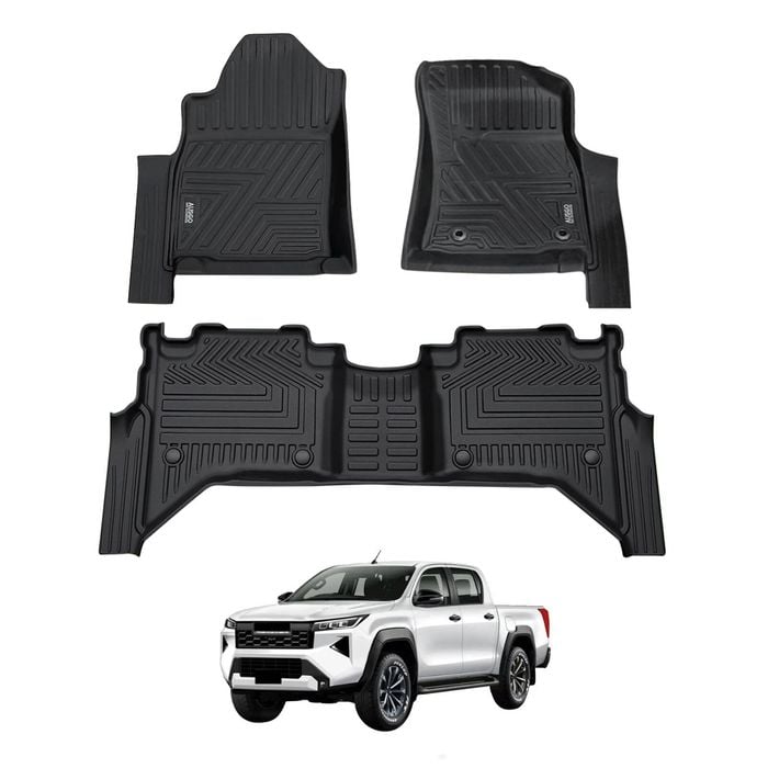 AUSGO Car Floor Mats for Toyota Hilux Manual Transmission Dual Cab 2025-Onwards All-Weather Floor Liners