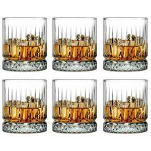 Pasabahce Elysia Whiskey Glass Tumbler 355ml | Set of 6
