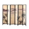 Lauft 6 Panel Room Divider Screen Partition Privacy Fold Dividers Wood Stand