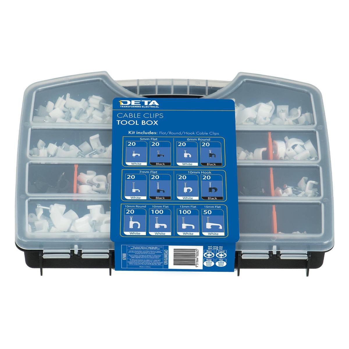 DETA Cable Clip Tool Box - 430 Pack - Bunnings Australia