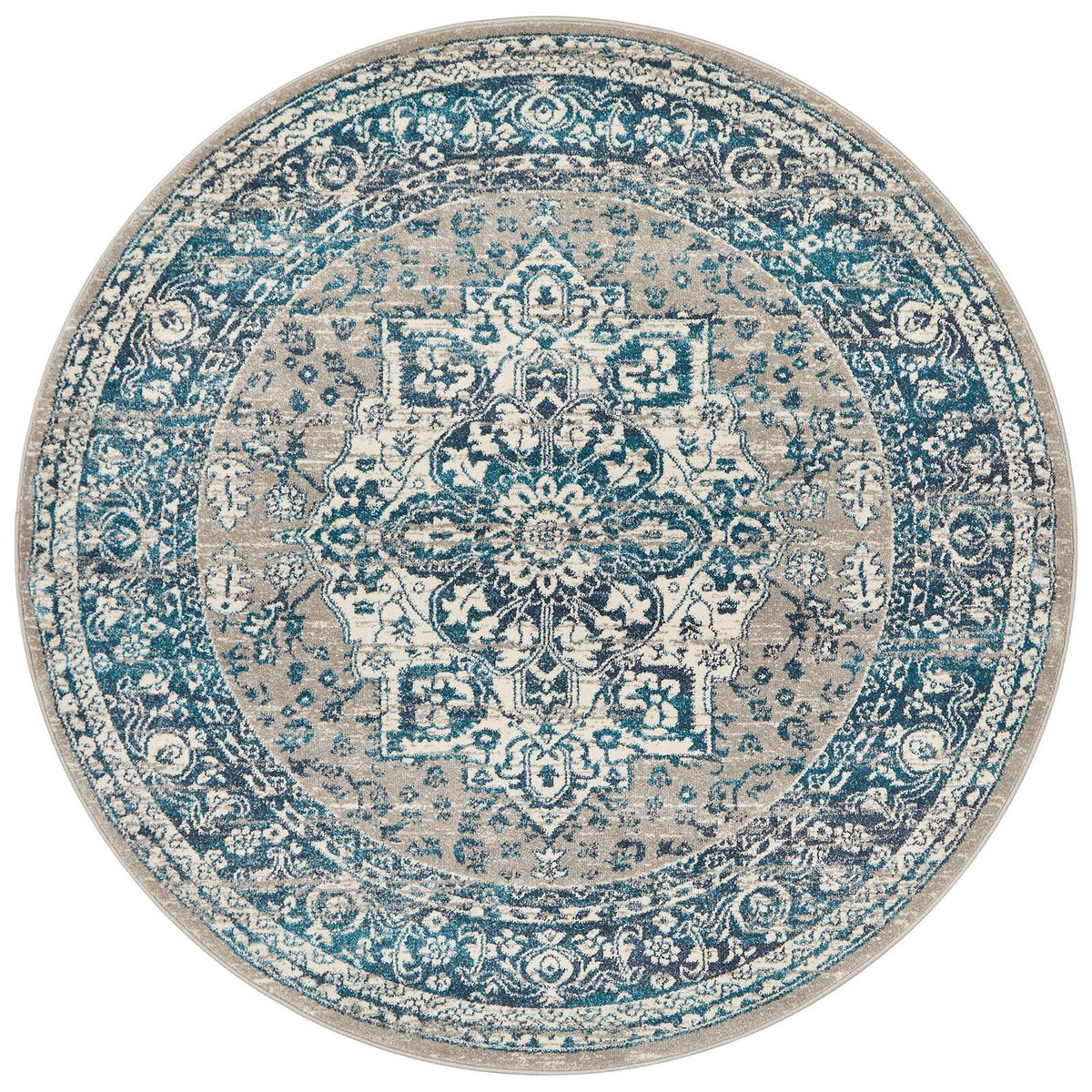 Garden 207 Blue 150X150 Rug - Bunnings Australia