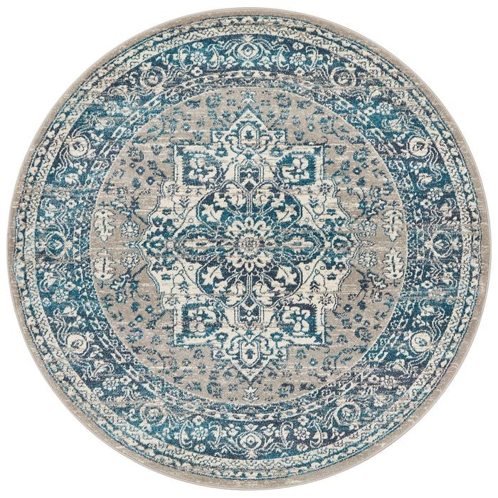 Garden 207 Blue 150x150 Rug