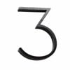 Sandleford 120mm Black Slimline House Number 3