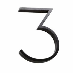 Sandleford 120mm Black Slimline House Number 3