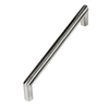 Kaboodle 128mm Brushed Stainless Steel Round Bar Handle
