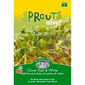 Mr Fothergill's Sprouts Alive Clover Red and White Seeds