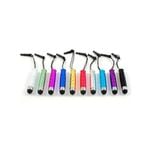 10 Pack MEZON Universal Mini Capacitive Touch Screen Stylus Pens with Dust Plug