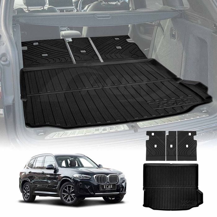 Boot Liner Back Seat Protector Combo for BMW X3 M G01 F97 2017-2023 2024 Seats Kick Mats Cover