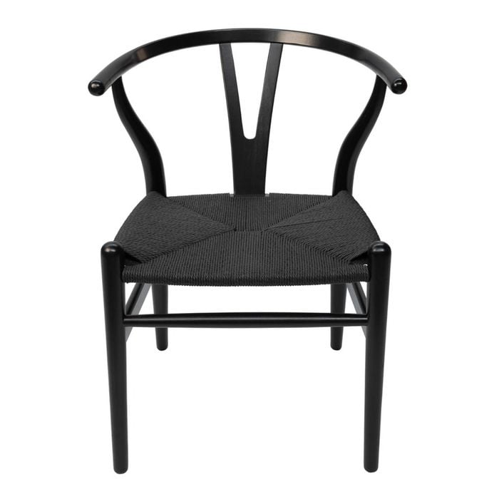 Sk Designer Living | Replica Hans Wegner Wishbone Chair - Black