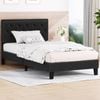 Alfordson Bed Frame Single Size Fabric Charcoal