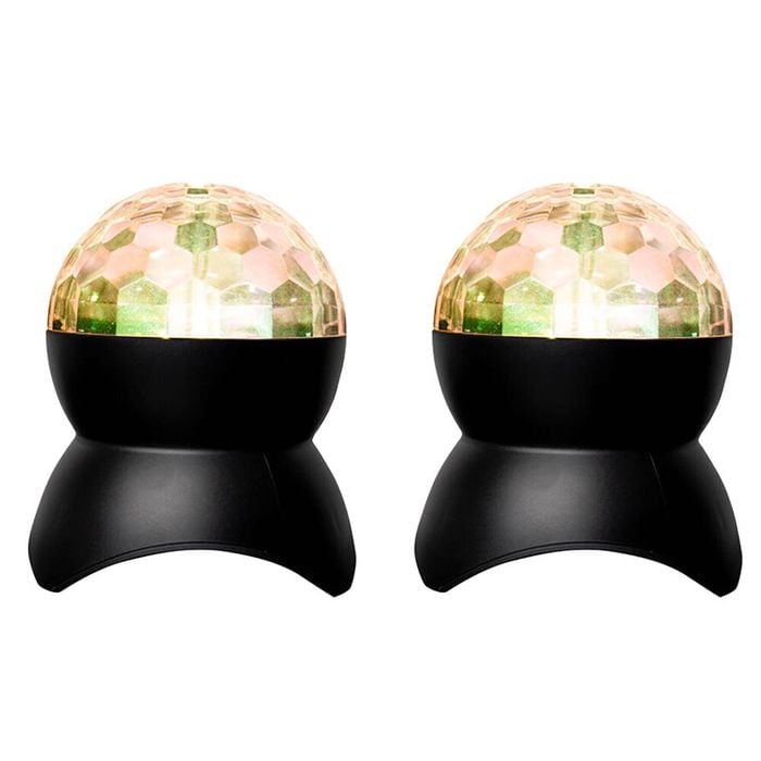 2PK Art + Tech Disco Ball Karaoke Speaker 11x13.2cm - Black