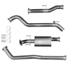 Ignite Exhausts Dpf Back For Toyota Hilux 2.8l Td Gun126r 3" Inch With Muffler Raw Aluminised Steel