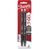 Sharpie S-GEL Retractable Pen Medium 0.7mm (2pk) (Black)