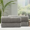 Renee Taylor 4 Piece Ribbed Bath Sheet Towel Platinum