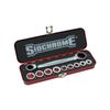 Sidchrome 10 Piece Metric – 11 in 1 Double End Ratcheting Wrench with Adaptor Set