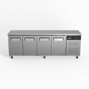 AG Commercial Four Door Worktop / Under Bench Fridge 600mm Depth
