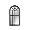 Elegant Collections Matt Black Hamptons Arch Mirror Small