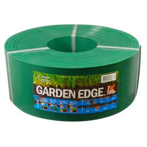 Icon Plastics 150mm x 30m x 3mm Green Garden Edge - Green