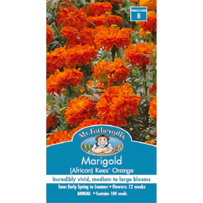 Mr Fothergill's Marigold Kees' Orange African Seed