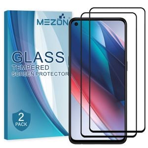2 Pack MEZON OPPO Find X3 Lite Full Cover Tempered Glass Screen Protectors