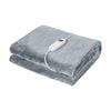 Bedra Bedding Electric Throw Rug Washable Heated Blanket Flannel Winter Warm Light Grey