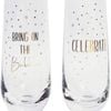 2pc Urban 16cm Celebrate Champagne Glass Drinking Cup - Gold