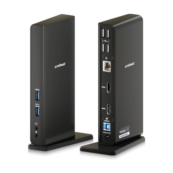 Mbeat Usb-c/a Dual Hdmi Displaylink Docking Station Mac/windows