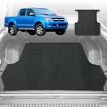 6D Diamond Ute Tub Mat for Toyota Hilux Double Cab 2005-2015 (with spray on liner or no liner)-Black-Outback GT