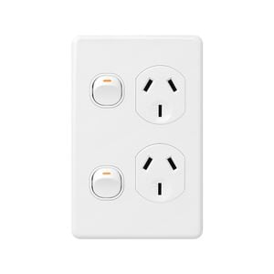 DETA X6 White Double Vertical Power Point
