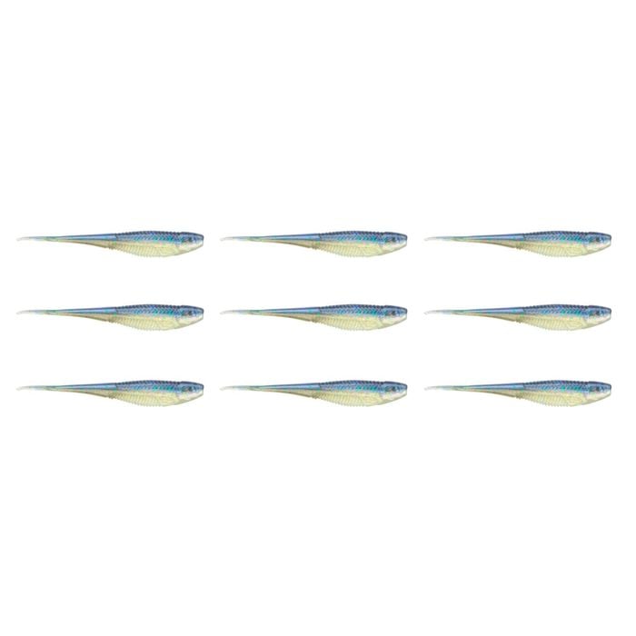 3x 3PK 7In Rapala Crush City The Jerk Soft Plastic Minnow Lures - Real Shad