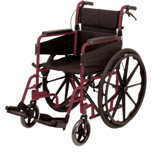 Escape Wheelchair, Self Propelled, Standard, Ruby Red