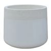 Northcote Pottery 23 x 20cm White Terrazzo Precinct Lite Maxim Drum Planter