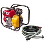 Selecta 6.5HP Petrol Fire Fighting Pump And Hose Kit