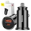 Baseus 30W USB-A + USB-C Car Vehicle Charger PD3.0 QC 4.0 PPS - Black