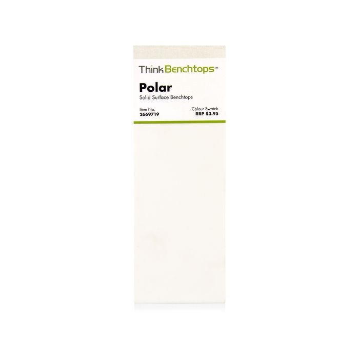 Think Benchtops Polar Solid Benchtop Sample - Bunnings Australia