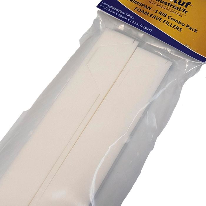 Suntuf Diffused Skylighting 5 Rib TrimSpan Eave Filler