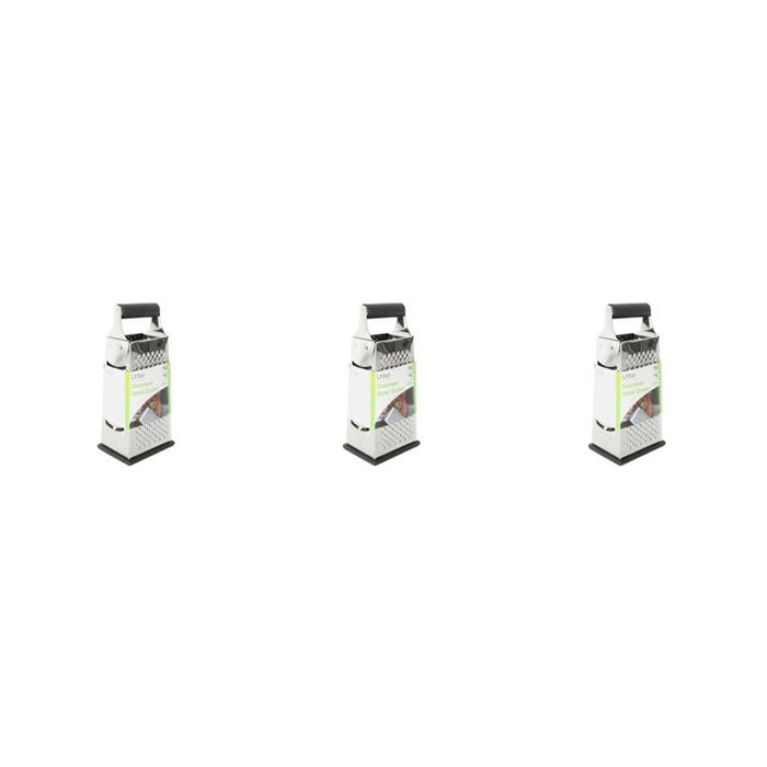 3PK Urban Kitchen Stainless Steel Grater 25x10cm Durable Kitchen Tool