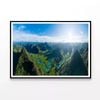 Rice Fields with River  Print 100% Australian Made 120x90cm  (Poster)