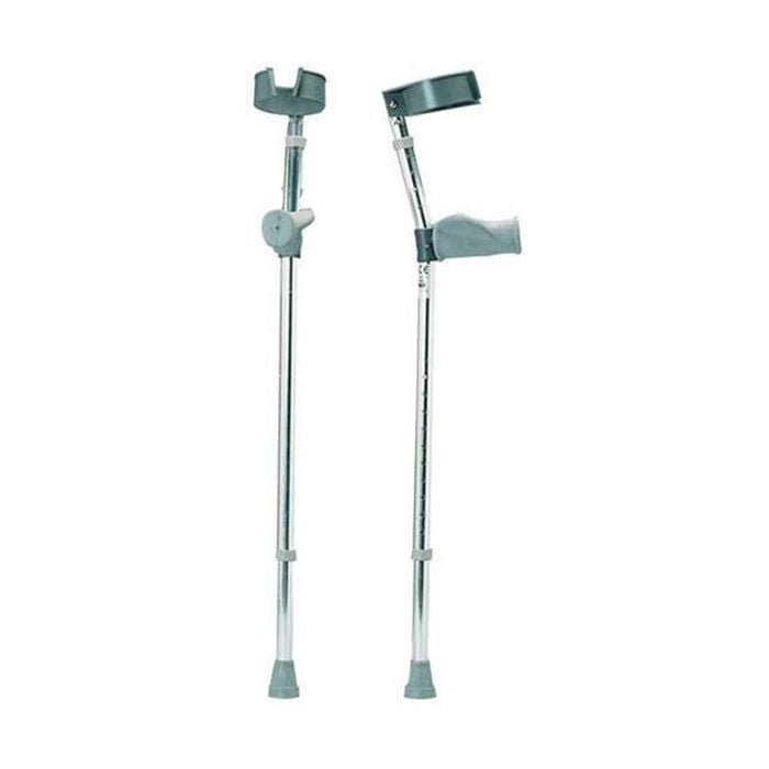 Premium Ergonomic Adjustable Forearm Elbow Crutches - Adult (For Height 168cm - 190cm)