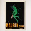 Galrie Maurin Quina Le Puy Vintage Advertising Poster by Leonetto Cappiello Wall Art, Wood Frame, 70 x 100cm (28 x 40inch)