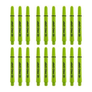18pc Target Pro Grip Nylon Shaft Replacement Dart Accessory Medium Lime Green