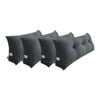 SOGA 4x 100cm Dark Grey Wedge Pillows