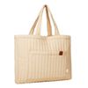 Fabelab Quilted 100% Organic Cotton Weekender Tote Bag 60cm Wheat
